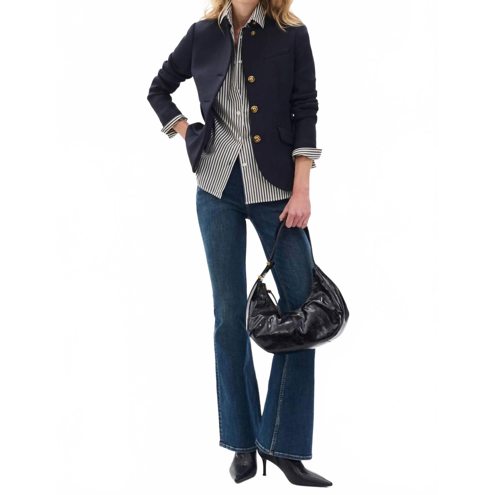 New Rag & Bone Slade Textured Knit Blazer In Salute
